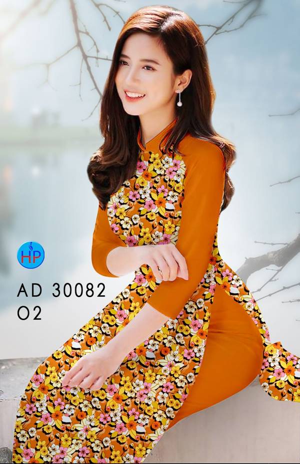 Vải Áo Dài Hoa Đều kiểu mới AD 30082 41 Vải Áo Dài Hoa Đều kiểu mới AD 30082