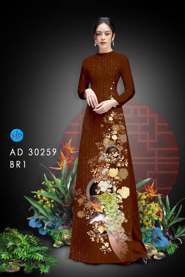 Vải Áo Dài Chim Công thiết kế 2021 AD 30259 25 Vải Áo Dài Chim Công thiết kế 2021 AD 30259