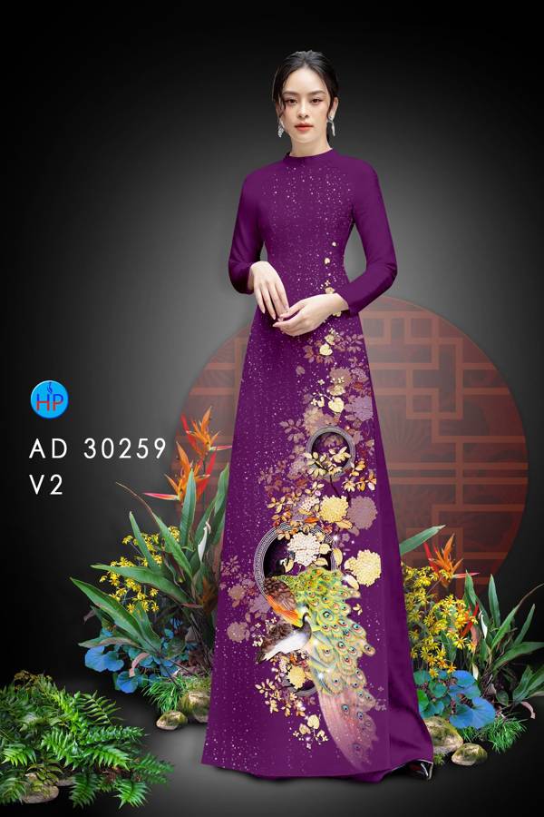 Vải Áo Dài Chim Công thiết kế 2021 AD 30259 28 Vải Áo Dài Chim Công thiết kế 2021 AD 30259