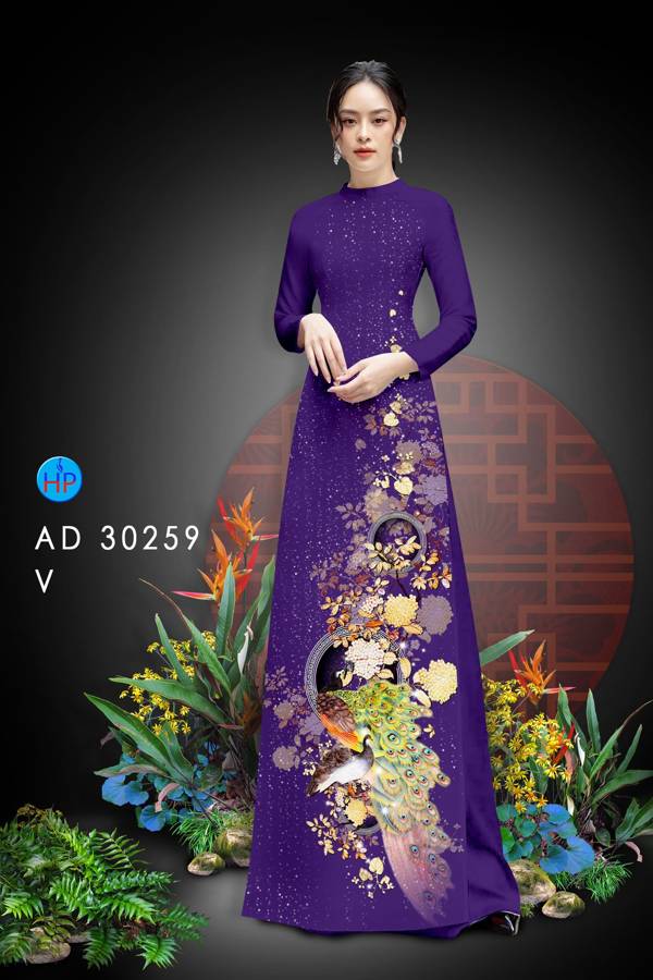 Vải Áo Dài Chim Công thiết kế 2021 AD 30259 29 Vải Áo Dài Chim Công thiết kế 2021 AD 30259