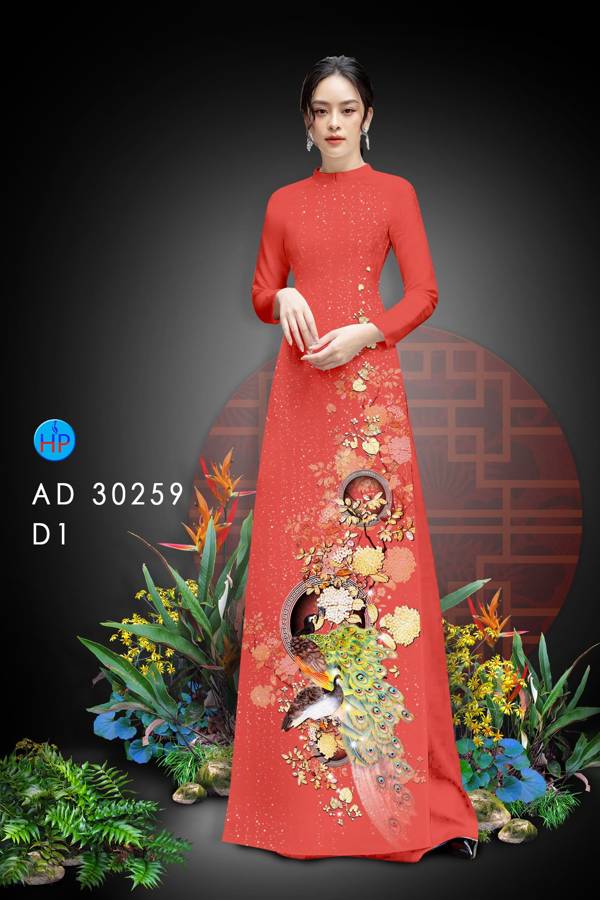 Vải Áo Dài Chim Công thiết kế 2021 AD 30259 34 Vải Áo Dài Chim Công thiết kế 2021 AD 30259