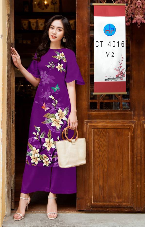 Vải Áo Dài Hoa In 3D thiết kế 2021 AD CT4016 26 Vải Áo Dài Hoa In 3D thiết kế 2021 AD CT4016