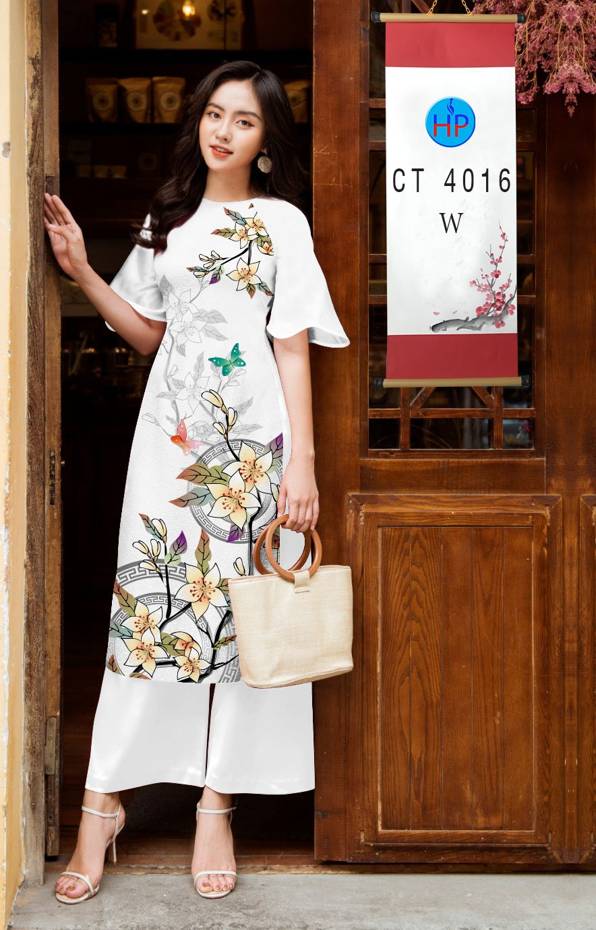 Vải Áo Dài Hoa In 3D thiết kế 2021 AD CT4016 34 Vải Áo Dài Hoa In 3D thiết kế 2021 AD CT4016