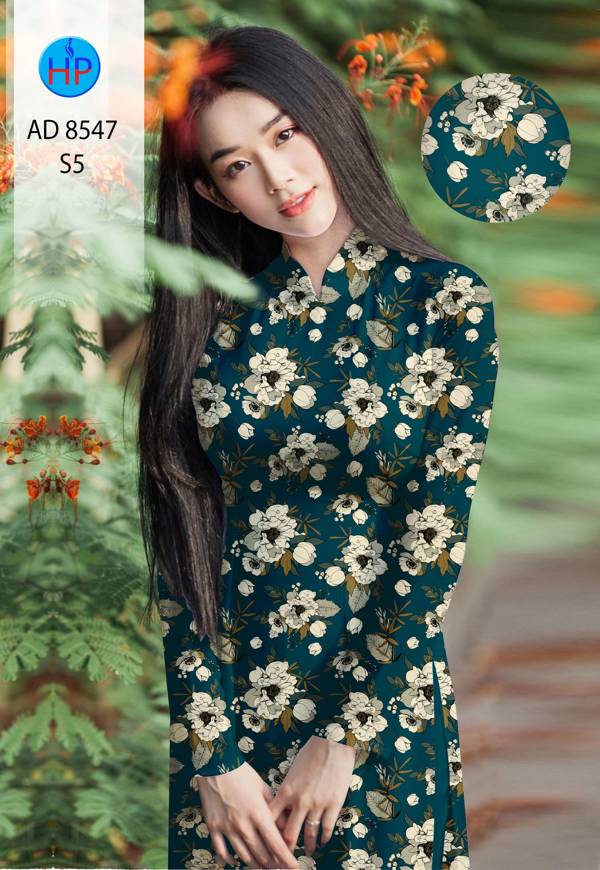 Vải Áo Dài Hoa Đều kiểu mới AD 8547 39 Vải Áo Dài Hoa Đều kiểu mới AD 8547