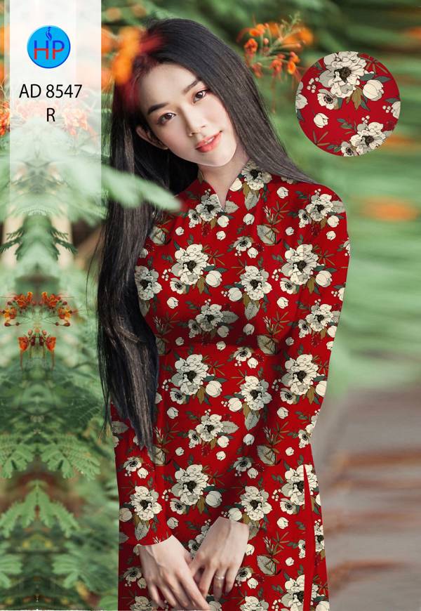 Vải Áo Dài Hoa Đều kiểu mới AD 8547 43 Vải Áo Dài Hoa Đều kiểu mới AD 8547