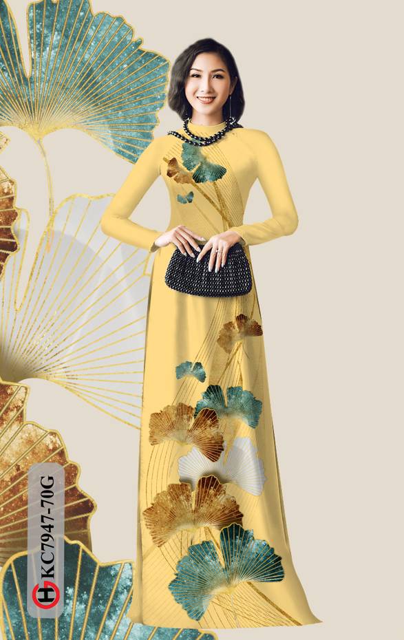 Vải Áo Dài Hoa In 3D thiết kế 2021 AD KC7947 56 Vải Áo Dài Hoa In 3D thiết kế 2021 AD KC7947