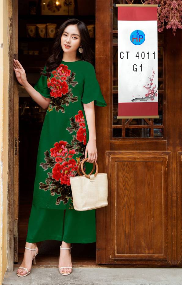 Vải Áo Dài Cách Tân Hoa 3D mới ra AD CT4011 40 Vải Áo Dài Cách Tân Hoa 3D mới ra AD CT4011