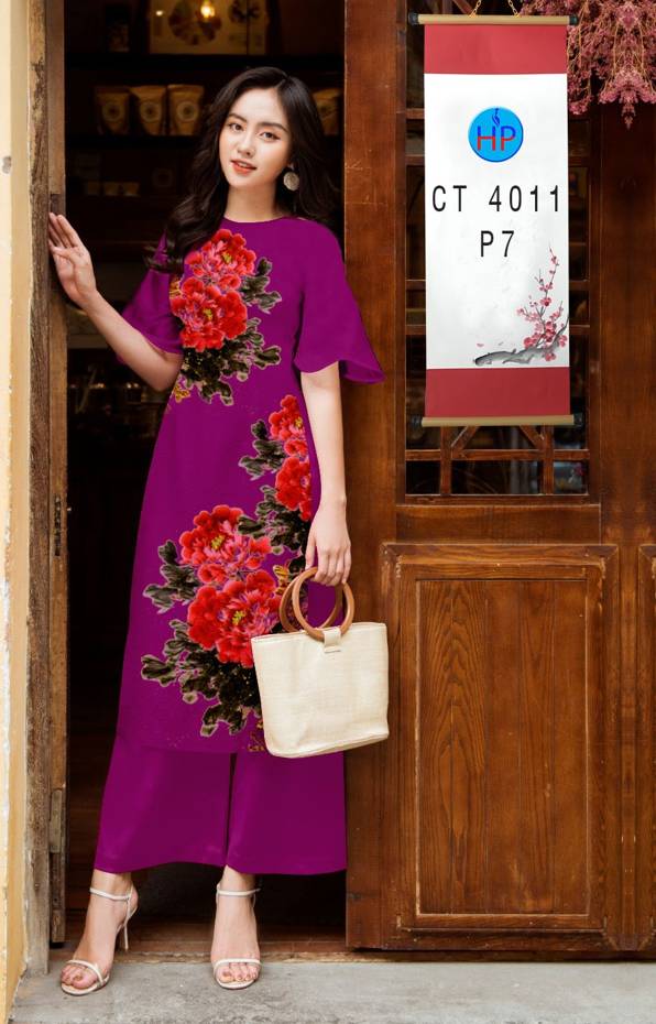 Vải Áo Dài Cách Tân Hoa 3D mới ra AD CT4011 42 Vải Áo Dài Cách Tân Hoa 3D mới ra AD CT4011