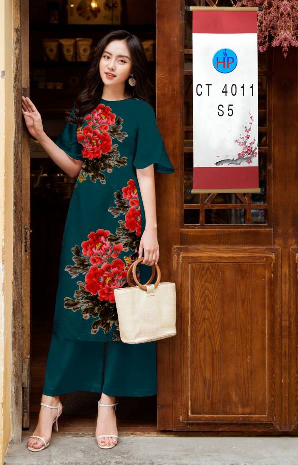 Vải Áo Dài Cách Tân Hoa 3D mới ra AD CT4011 45 Vải Áo Dài Cách Tân Hoa 3D mới ra AD CT4011