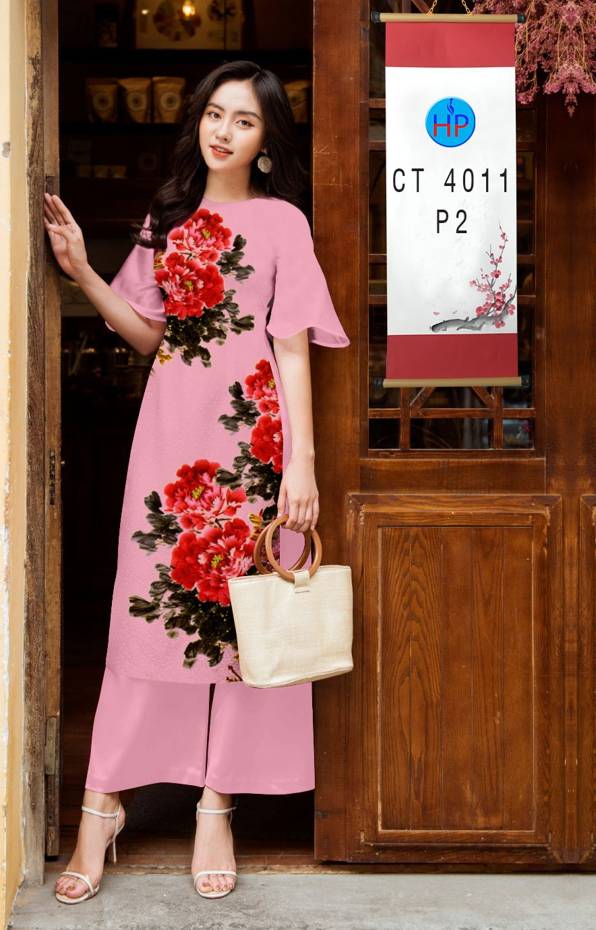 Vải Áo Dài Cách Tân Hoa 3D mới ra AD CT4011 43 Vải Áo Dài Cách Tân Hoa 3D mới ra AD CT4011