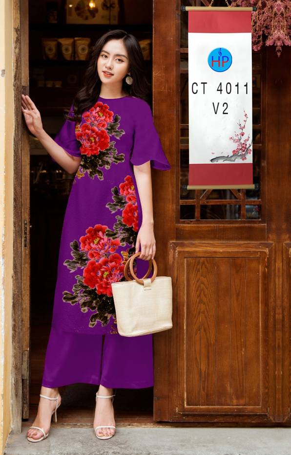 Vải Áo Dài Cách Tân Hoa 3D mới ra AD CT4011 48 Vải Áo Dài Cách Tân Hoa 3D mới ra AD CT4011