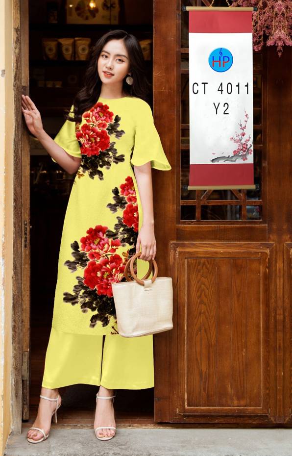 Vải Áo Dài Cách Tân Hoa 3D mới ra AD CT4011 51 Vải Áo Dài Cách Tân Hoa 3D mới ra AD CT4011