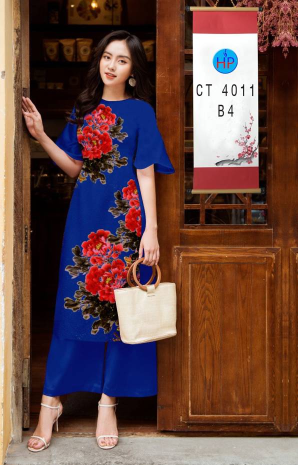 Vải Áo Dài Cách Tân Hoa 3D mới ra AD CT4011 55 Vải Áo Dài Cách Tân Hoa 3D mới ra AD CT4011