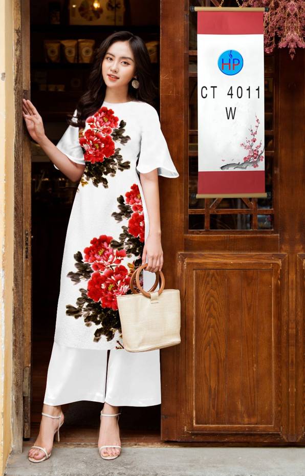 Vải Áo Dài Cách Tân Hoa 3D mới ra AD CT4011 53 Vải Áo Dài Cách Tân Hoa 3D mới ra AD CT4011