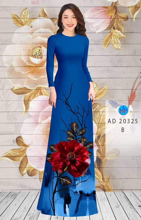 Vải Áo Dài Hoa In 3D kiểu mới AD 20325 39 Vải Áo Dài Hoa In 3D kiểu mới AD 20325