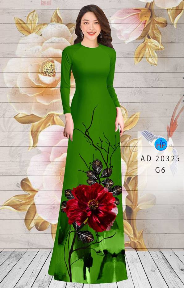 Vải Áo Dài Hoa In 3D kiểu mới AD 20325 46 Vải Áo Dài Hoa In 3D kiểu mới AD 20325
