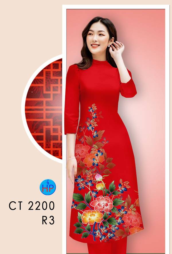 Vải Áo Dài Hoa In 3D thiết kế 2021 AD CT2200 39 Vải Áo Dài Hoa In 3D thiết kế 2021 AD CT2200