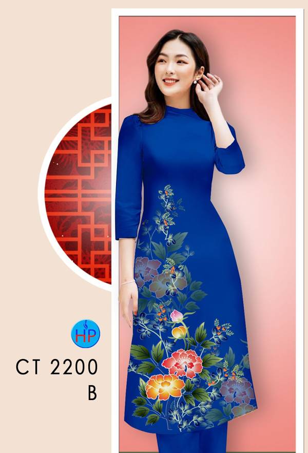 Vải Áo Dài Hoa In 3D thiết kế 2021 AD CT2200 43 Vải Áo Dài Hoa In 3D thiết kế 2021 AD CT2200