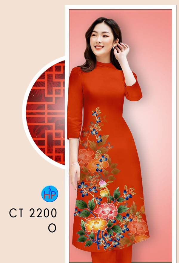 Vải Áo Dài Hoa In 3D thiết kế 2021 AD CT2200 54 Vải Áo Dài Hoa In 3D thiết kế 2021 AD CT2200