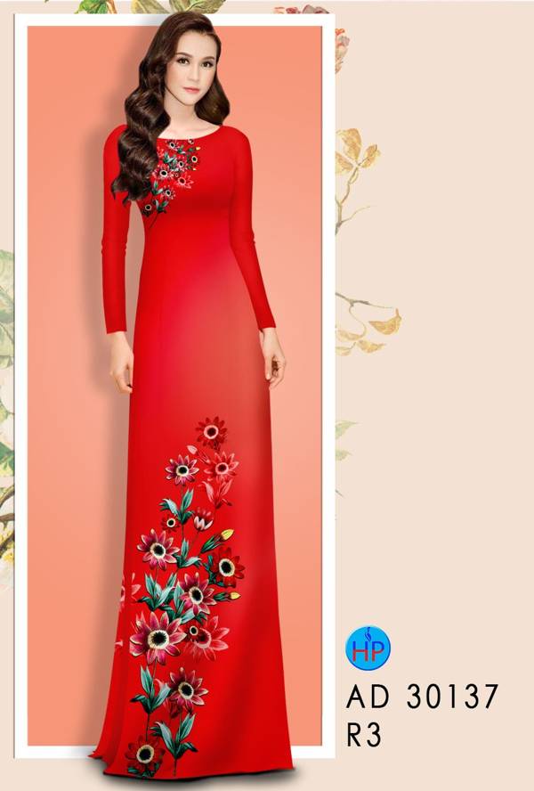 Vải Áo Dài Hoa In 3D thiết kế 2021 AD 30137 42 Vải Áo Dài Hoa In 3D thiết kế 2021 AD 30137