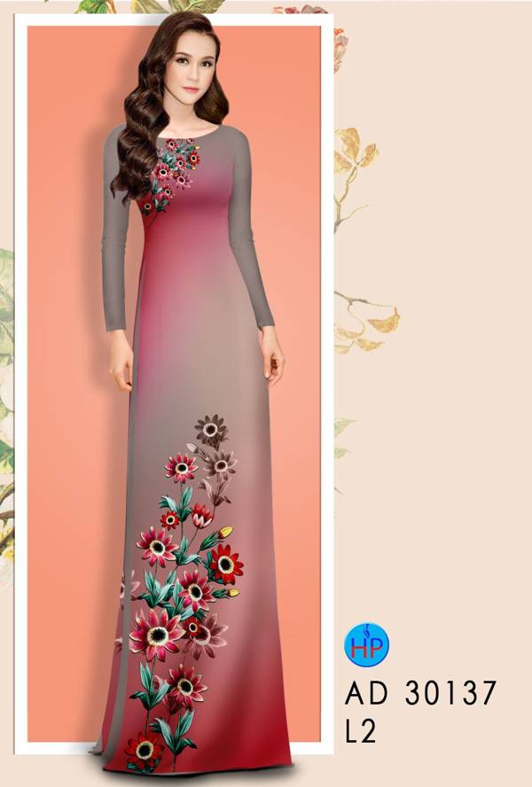 Vải Áo Dài Hoa In 3D thiết kế 2021 AD 30137 39 Vải Áo Dài Hoa In 3D thiết kế 2021 AD 30137