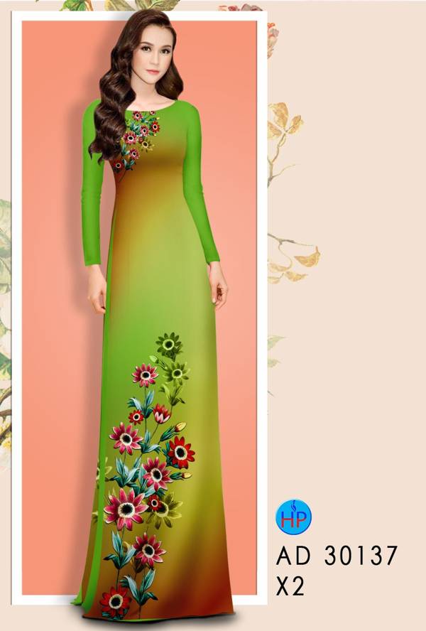 Vải Áo Dài Hoa In 3D thiết kế 2021 AD 30137 46 Vải Áo Dài Hoa In 3D thiết kế 2021 AD 30137