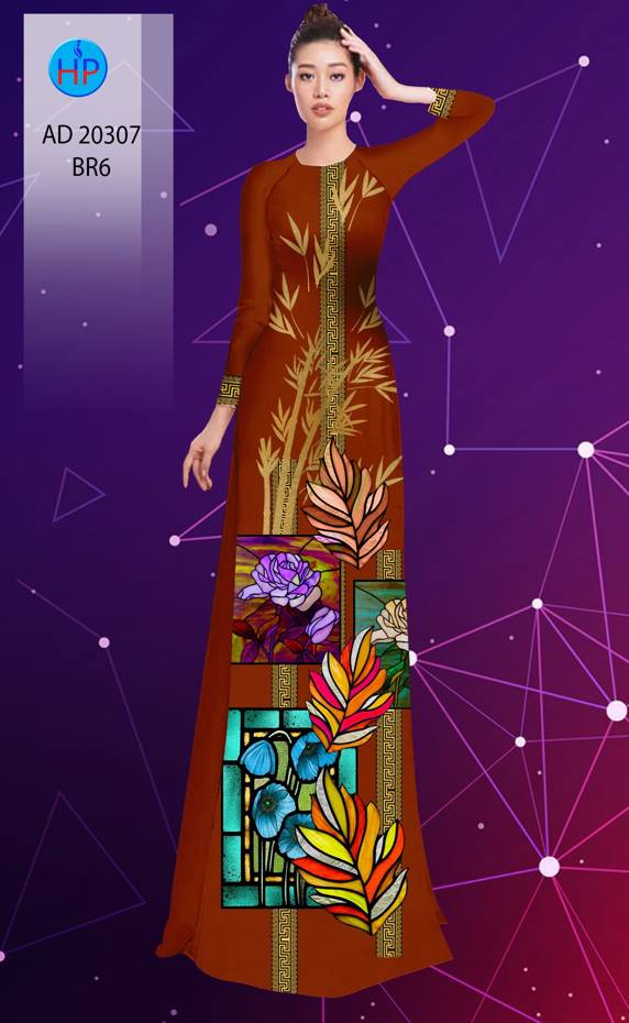 Vải Áo Dài Hoa In 3D mới ra AD 20307 37 Vải Áo Dài Hoa In 3D mới ra AD 20307
