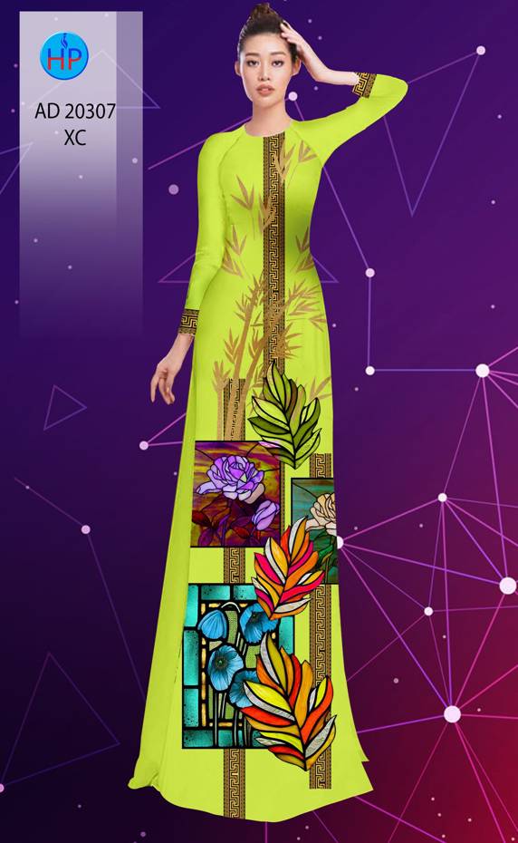 Vải Áo Dài Hoa In 3D mới ra AD 20307 42 Vải Áo Dài Hoa In 3D mới ra AD 20307