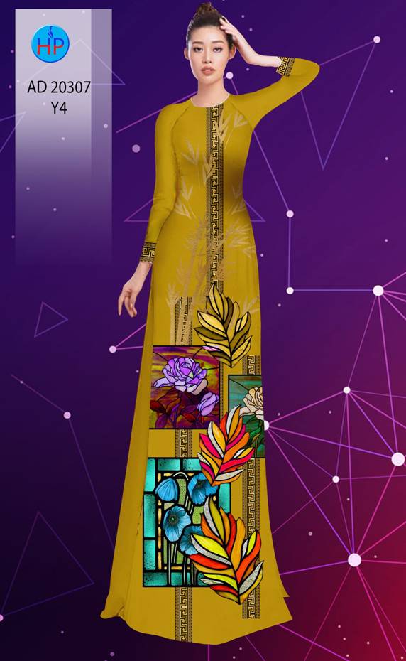 Vải Áo Dài Hoa In 3D mới ra AD 20307 41 Vải Áo Dài Hoa In 3D mới ra AD 20307