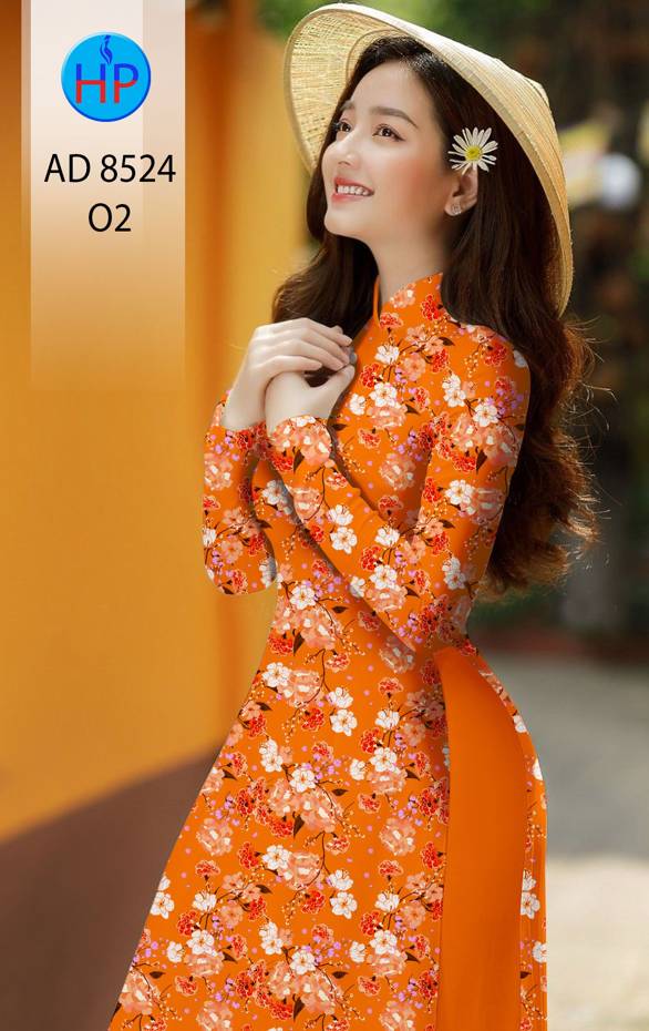 Vải Áo Dài Hoa Đều thiết kế 2021 AD 8524 41 Vải Áo Dài Hoa Đều thiết kế 2021 AD 8524