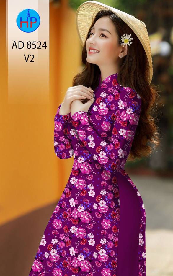 Vải Áo Dài Hoa Đều thiết kế 2021 AD 8524 43 Vải Áo Dài Hoa Đều thiết kế 2021 AD 8524
