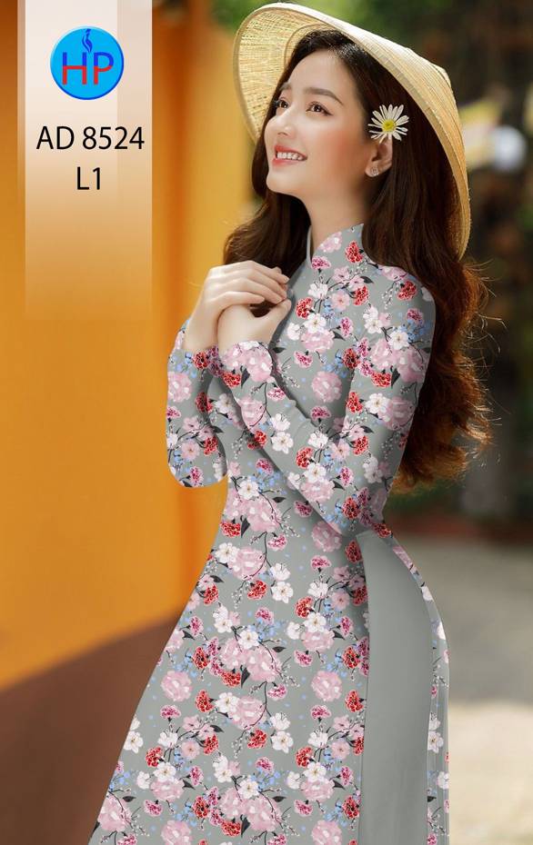 Vải Áo Dài Hoa Đều thiết kế 2021 AD 8524 42 Vải Áo Dài Hoa Đều thiết kế 2021 AD 8524