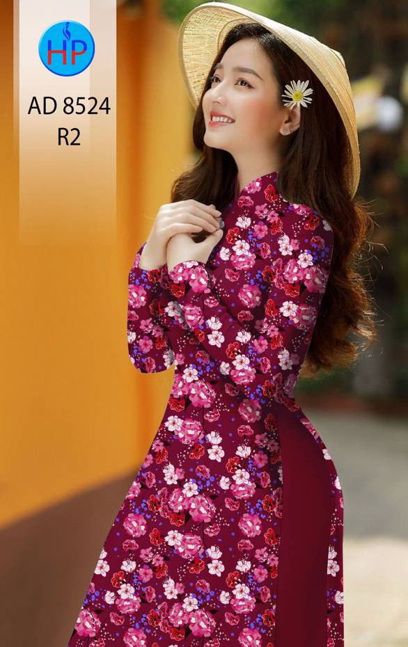 Vải Áo Dài Hoa Đều thiết kế 2021 AD 8524 45 Vải Áo Dài Hoa Đều thiết kế 2021 AD 8524