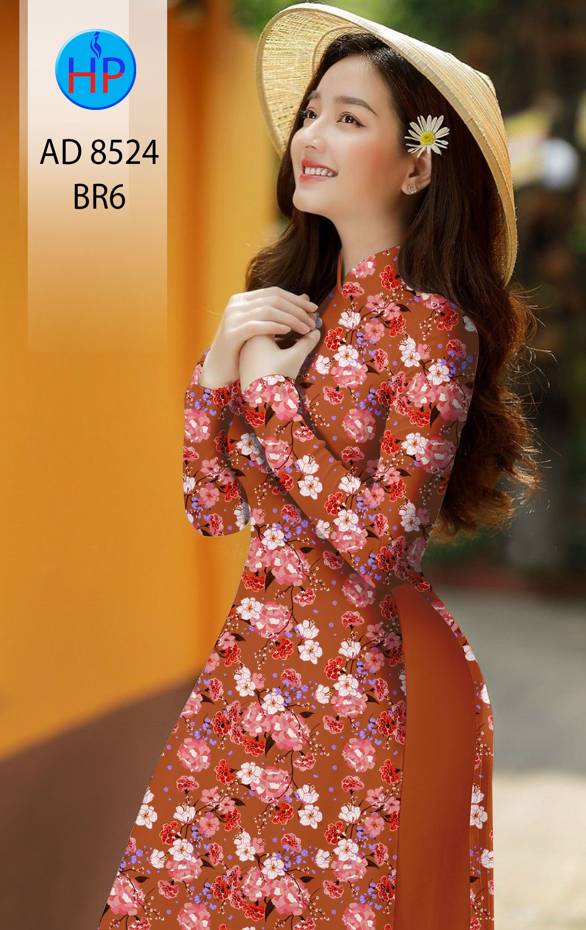 Vải Áo Dài Hoa Đều thiết kế 2021 AD 8524 51 Vải Áo Dài Hoa Đều thiết kế 2021 AD 8524