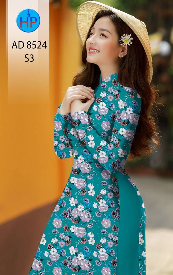 Vải Áo Dài Hoa Đều thiết kế 2021 AD 8524 52 Vải Áo Dài Hoa Đều thiết kế 2021 AD 8524