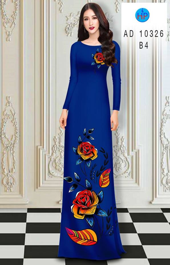 Vải Áo Dài Hoa Hồng thiết kế 2021 AD 10326 39 Vải Áo Dài Hoa Hồng thiết kế 2021 AD 10326