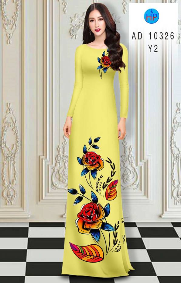 Vải Áo Dài Hoa Hồng thiết kế 2021 AD 10326 37 Vải Áo Dài Hoa Hồng thiết kế 2021 AD 10326