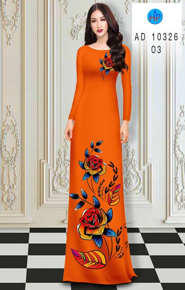 Vải Áo Dài Hoa Hồng thiết kế 2021 AD 10326 45 Vải Áo Dài Hoa Hồng thiết kế 2021 AD 10326