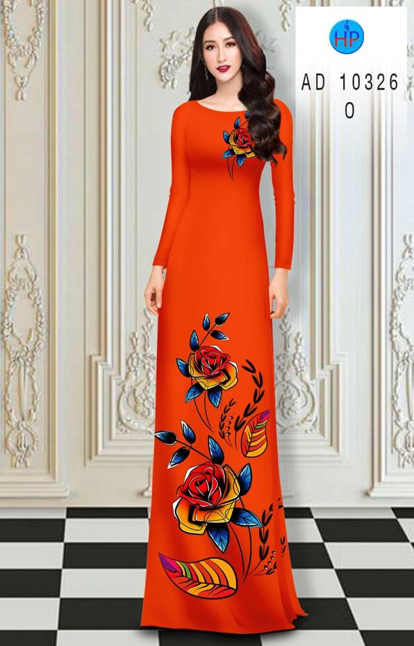 Vải Áo Dài Hoa Hồng thiết kế 2021 AD 10326 44 Vải Áo Dài Hoa Hồng thiết kế 2021 AD 10326