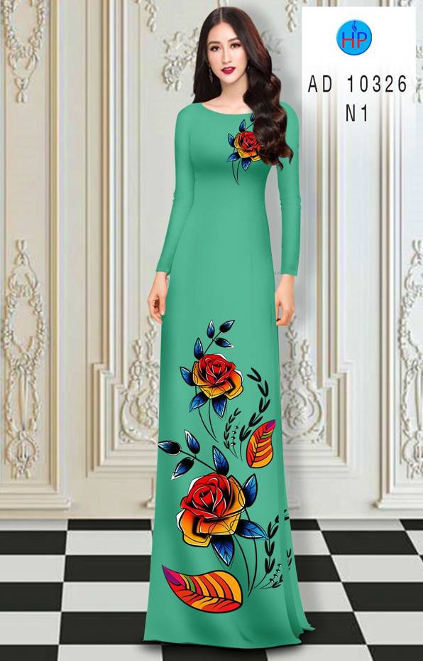 Vải Áo Dài Hoa Hồng thiết kế 2021 AD 10326 43 Vải Áo Dài Hoa Hồng thiết kế 2021 AD 10326