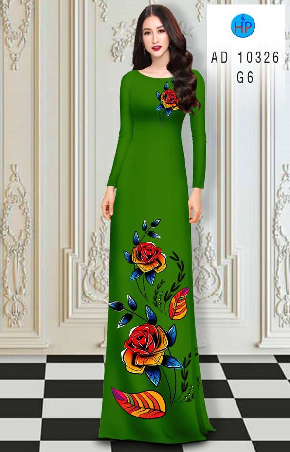 Vải Áo Dài Hoa Hồng thiết kế 2021 AD 10326 41 Vải Áo Dài Hoa Hồng thiết kế 2021 AD 10326