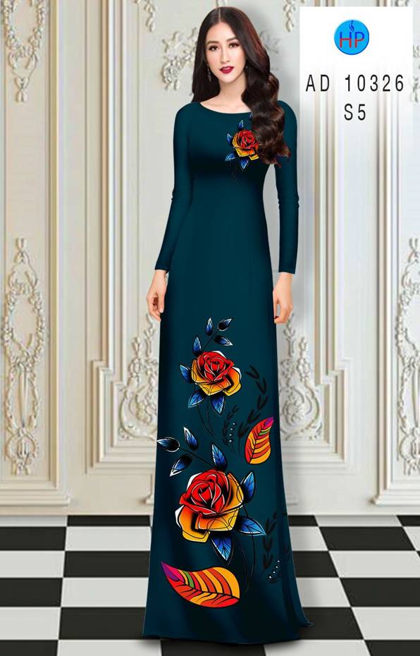 Vải Áo Dài Hoa Hồng thiết kế 2021 AD 10326 48 Vải Áo Dài Hoa Hồng thiết kế 2021 AD 10326