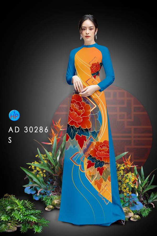 Vải Áo Dài Hoa Hồng kiểu mới AD 30286 38 Vải Áo Dài Hoa Hồng kiểu mới AD 30286