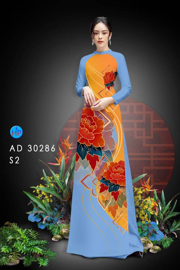 Vải Áo Dài Hoa Hồng kiểu mới AD 30286 39 Vải Áo Dài Hoa Hồng kiểu mới AD 30286