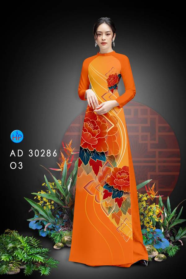 Vải Áo Dài Hoa Hồng kiểu mới AD 30286 43 Vải Áo Dài Hoa Hồng kiểu mới AD 30286