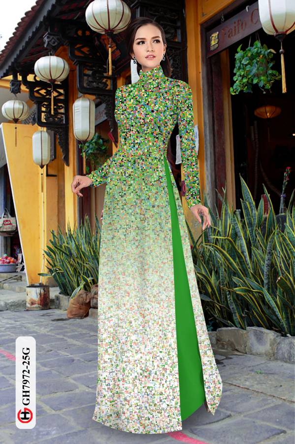 Vải Áo Dài Hoa In 3D thiết kế 2021 AD GH7972 31 Vải Áo Dài Hoa In 3D thiết kế 2021 AD GH7972