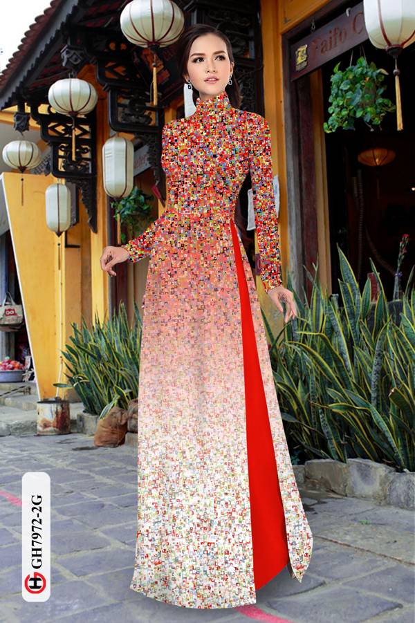 Vải Áo Dài Hoa In 3D thiết kế 2021 AD GH7972 34 Vải Áo Dài Hoa In 3D thiết kế 2021 AD GH7972