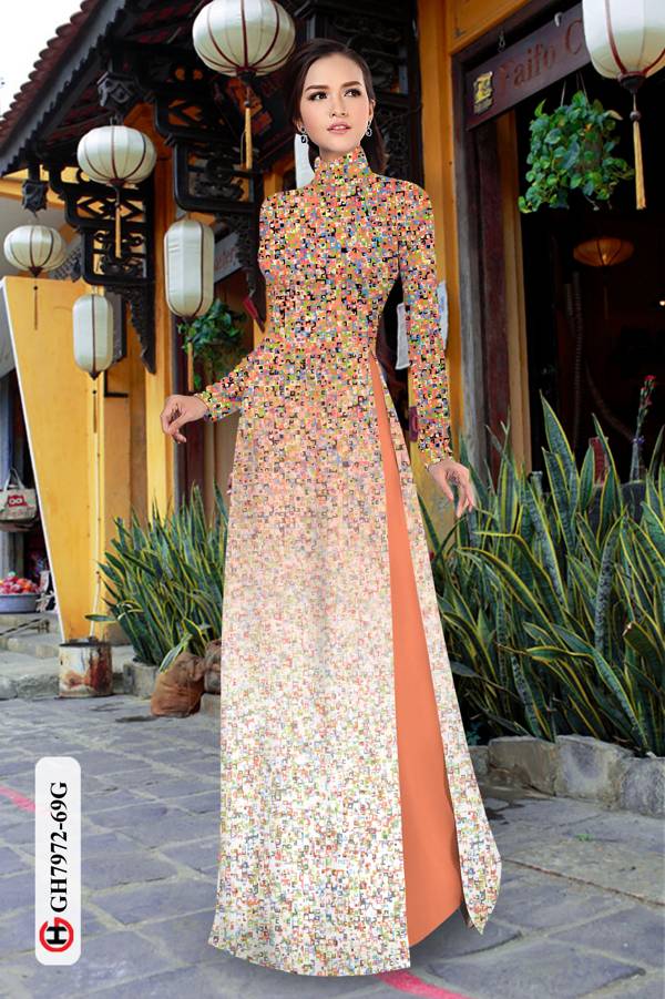 Vải Áo Dài Hoa In 3D thiết kế 2021 AD GH7972 37 Vải Áo Dài Hoa In 3D thiết kế 2021 AD GH7972