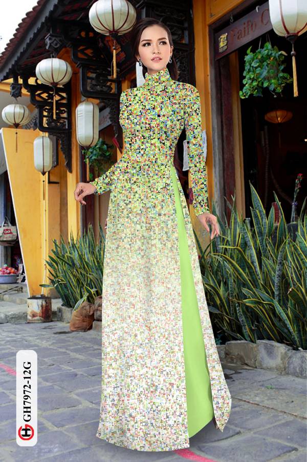 Vải Áo Dài Hoa In 3D thiết kế 2021 AD GH7972 42 Vải Áo Dài Hoa In 3D thiết kế 2021 AD GH7972