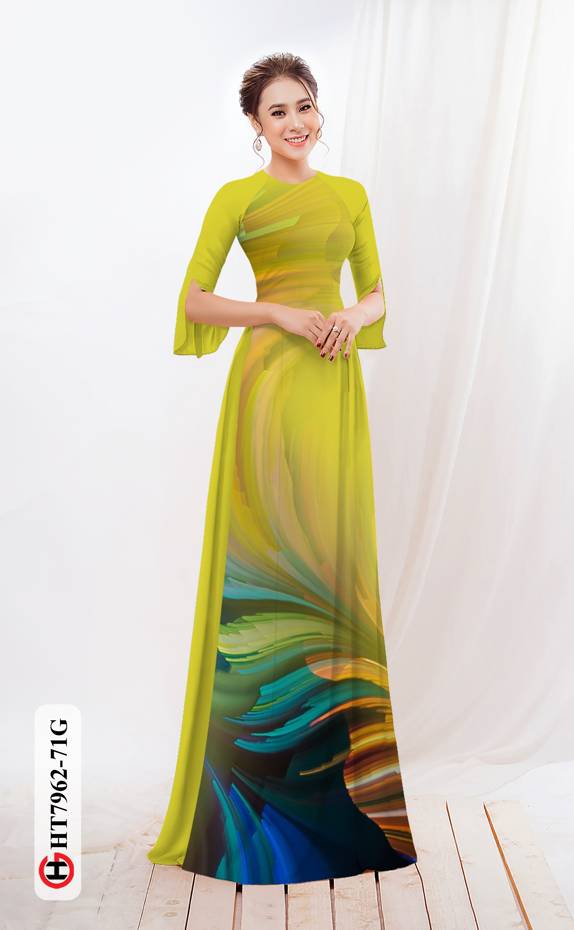 Vải Áo Dài Hoa In 3D thiết kế 2021 AD HT7962 33 Vải Áo Dài Hoa In 3D thiết kế 2021 AD HT7962